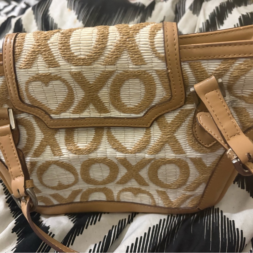 XOXO Tan and Cream Mini Bag